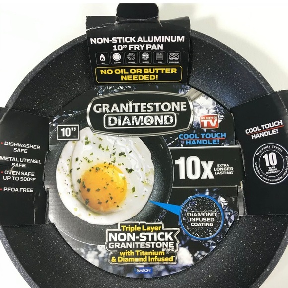As Seen On TV Kitchen | Granite Stone Nonstick Triple Coated Frying Pan ...